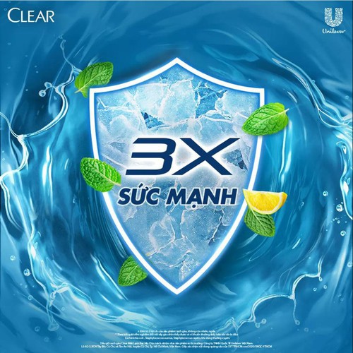 Clear Dầu Gội Mát Lạnh Bạc Hà Chai - 880G