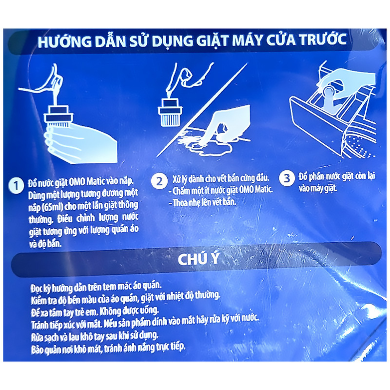 Nước giặt OMO Matic Cửa Trước Chuyên Gia Giữ Màu Túi 3.6kg