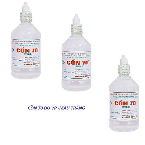 Cồn 70 Độ VP chai/lọ 500ml Màu trắng