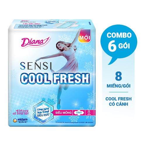 Băng Vệ Sinh Diana Cool Fresh Siêu Mỏng