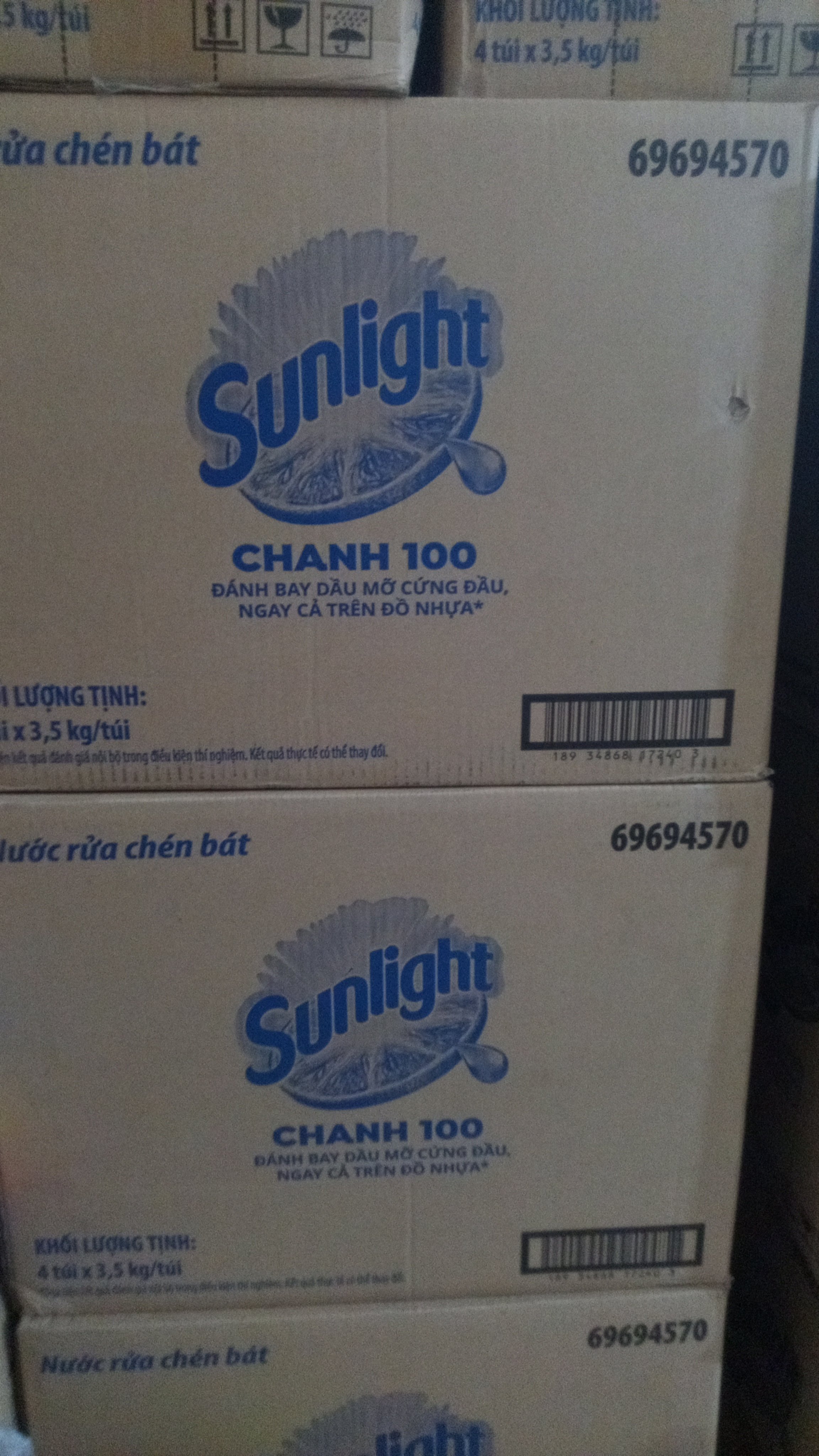 Sunlight Nước Rửa Chén Chanh Túi - 3.5KG