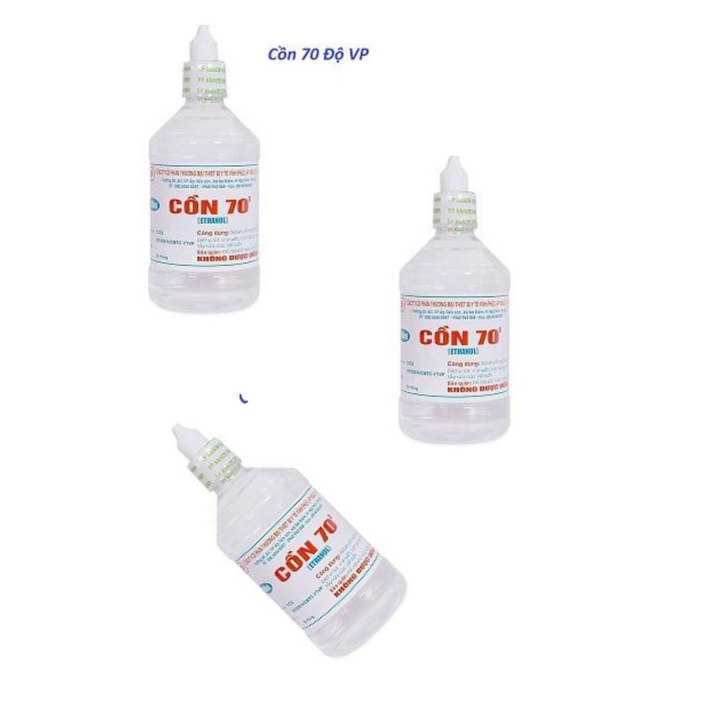 Cồn 70 Độ VP chai/lọ 500ml Màu trắng
