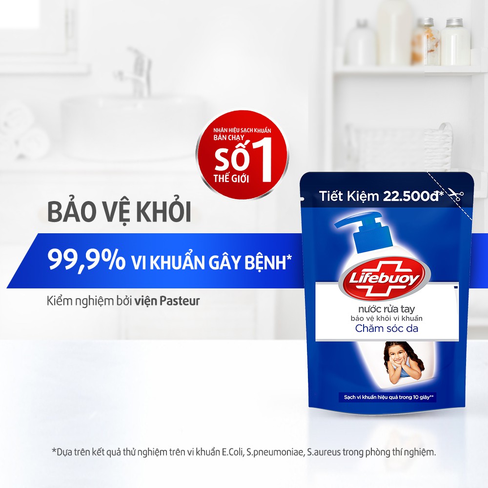 Lifebuoy bảo vệ khỏi vi khuẩn vượt trội túi 400gr