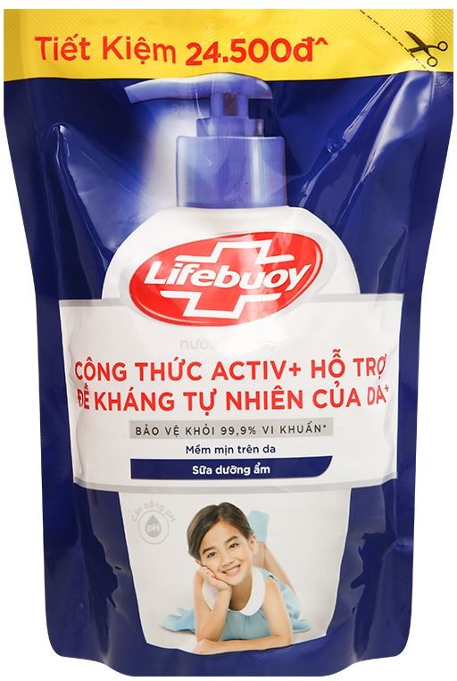 Lifebuoy bảo vệ khỏi vi khuẩn vượt trội túi 400gr