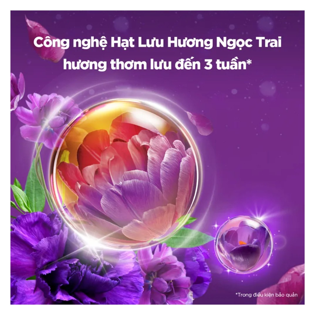 Downy Nước Xả Vải Hương Nước Hoa Đam Mê, Huyền Bí Túi-3L