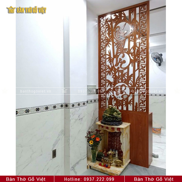 CNC Vách Ngăn Phòng Thờ Đơn GV-VN004