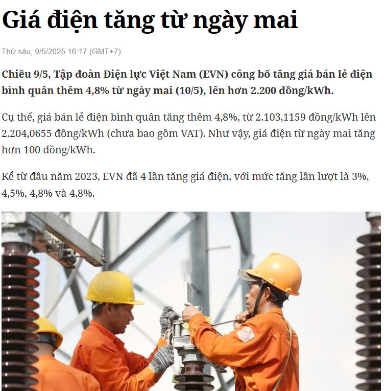 ĐIỆN - ẢNH HƯỞNG CỦA VIỆC TĂNG GIÁ BẢN LẺ ĐIỆN CẠNH TRANH ĐẾN CÁC DN TRÊN SÀN