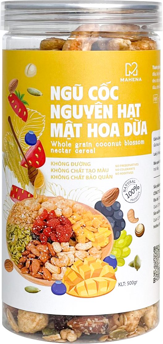 NGŨ CỐC NGUYÊN HẠT MẬT HOA DỪA