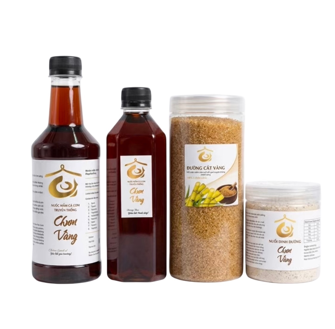 Combo Tứ Trụ Tăng Miễn Dịch ( 1chai mắm cốt nguyên chất Chữa Lành, 1 chai mắm nấu Sáng Tạo, 1kg đường cát vàng, 1 hủ muối hầm 500gr)