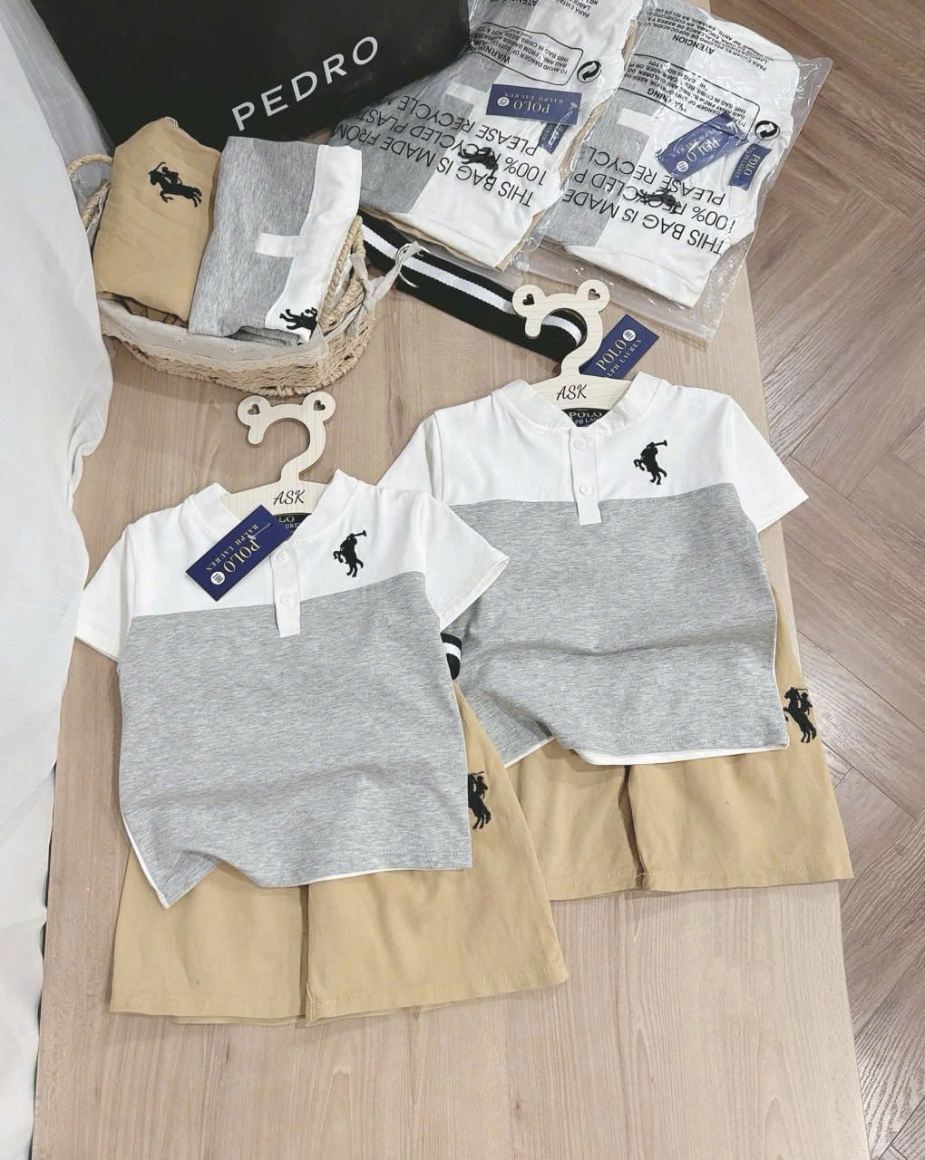 Polo xám kèm dây THY T2