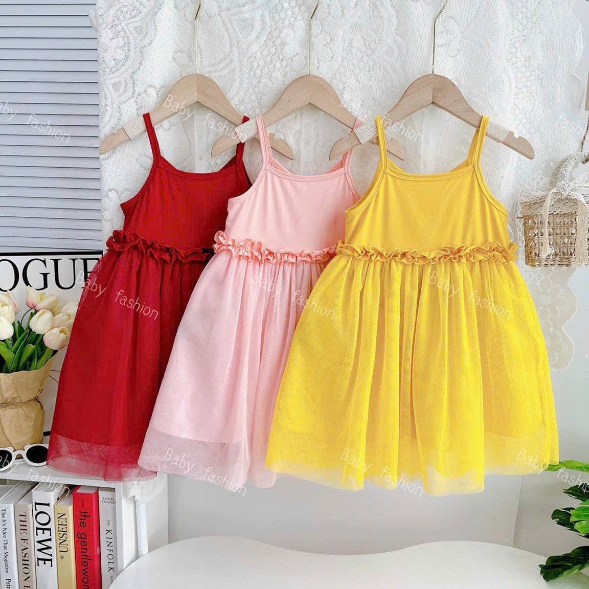 Váy 2 dây r7 3 màu HM TỒN