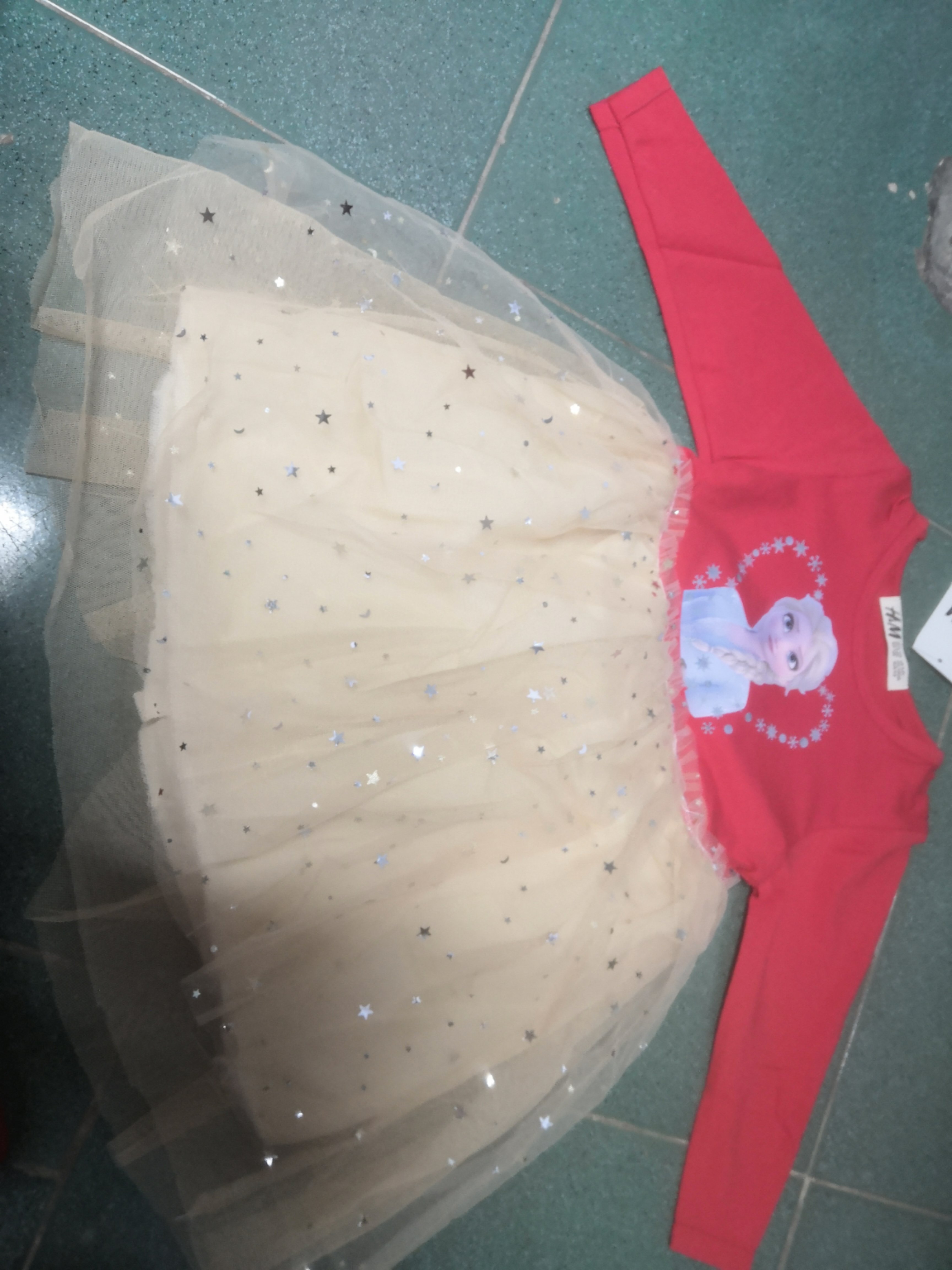 Váy tai dài lấp lánh Elsa TỒN