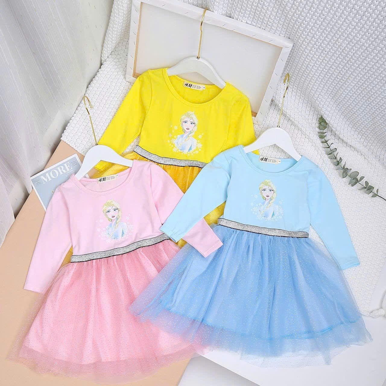 Váy Elsa 3 màu HM TỒN