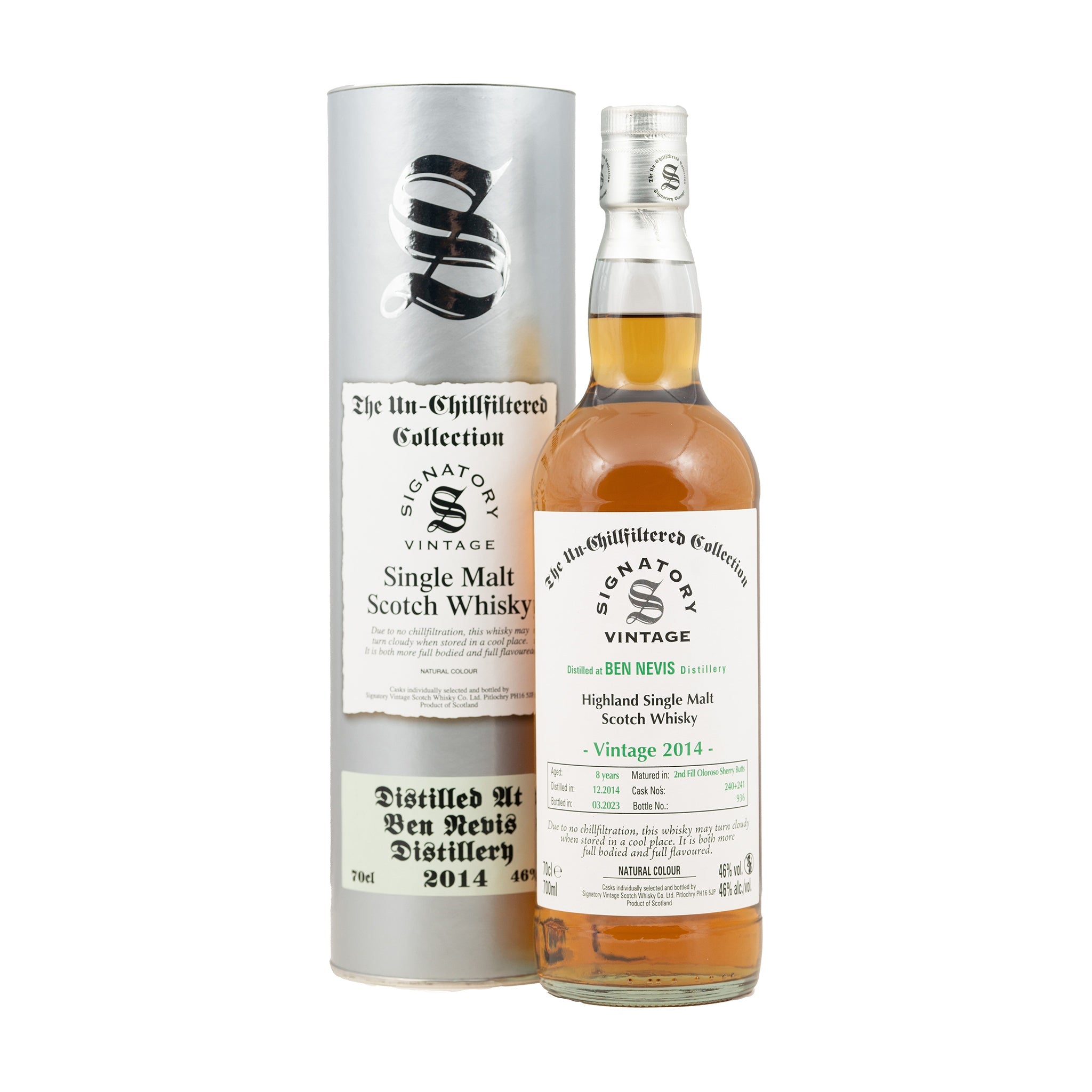 ben nevis 8y Oloroso Sherry 46%