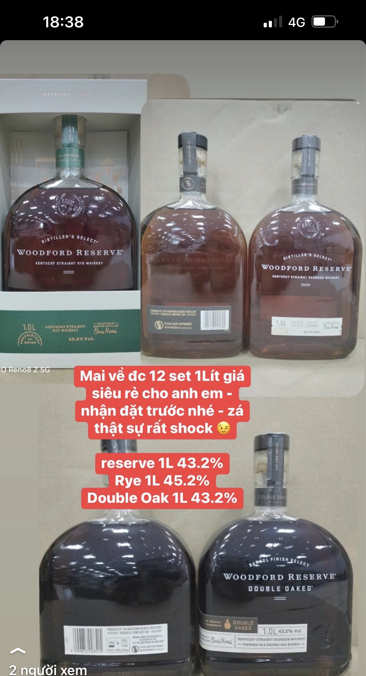 Woodford Double Oak 1000ml