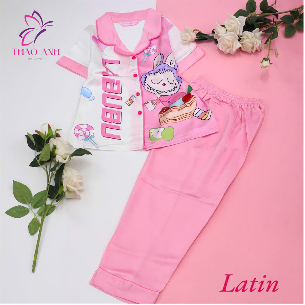 Đồ Bộ Trẻ Em Pijama Vải Lụa Cao Cấp Mềm Mại, Mịn Mát, Không Bị Xù Lông Đủ Màu Sắc, Đủ Size