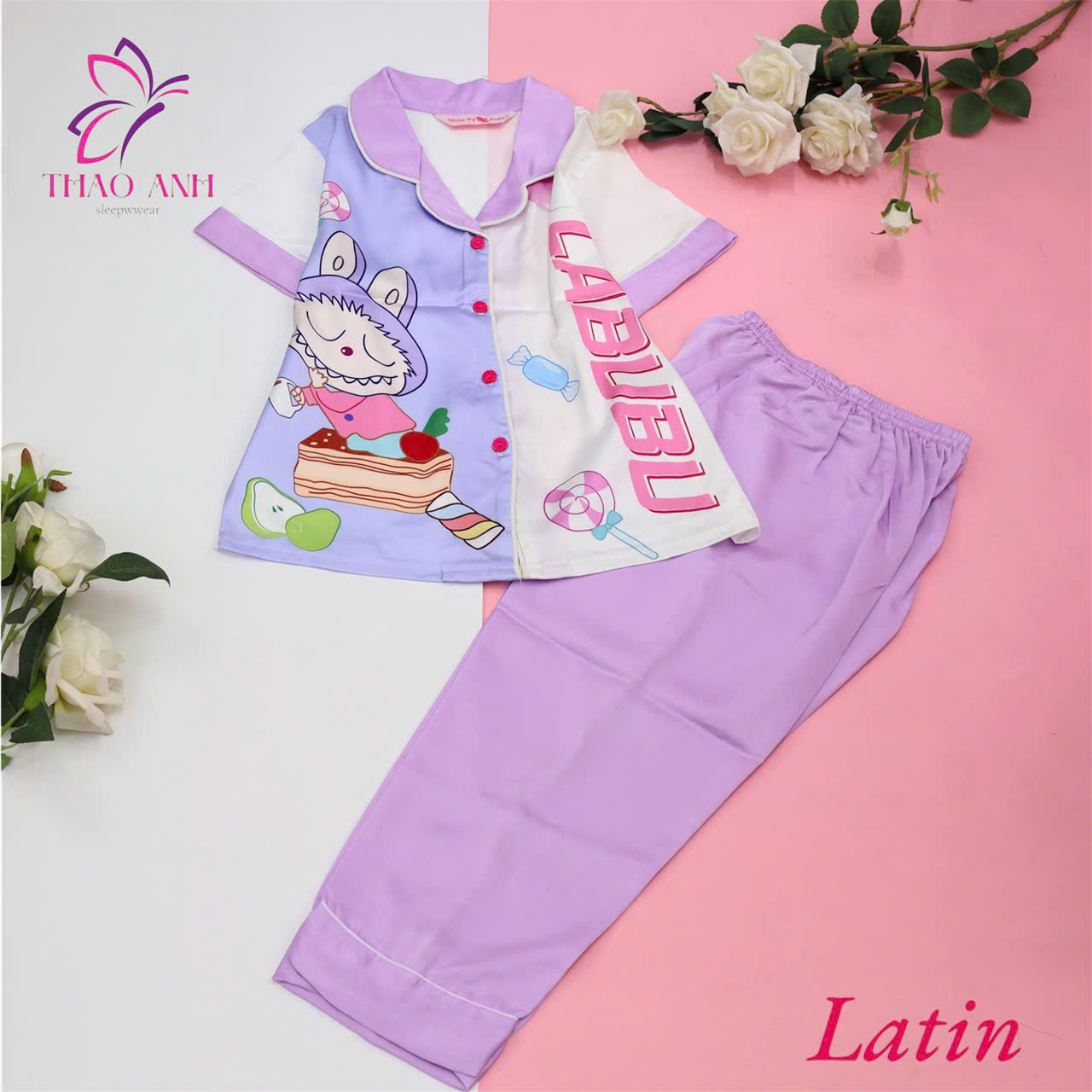 Đồ Bộ Trẻ Em Pijama Vải Lụa Cao Cấp Mềm Mại, Mịn Mát, Không Bị Xù Lông Đủ Màu Sắc, Đủ Size