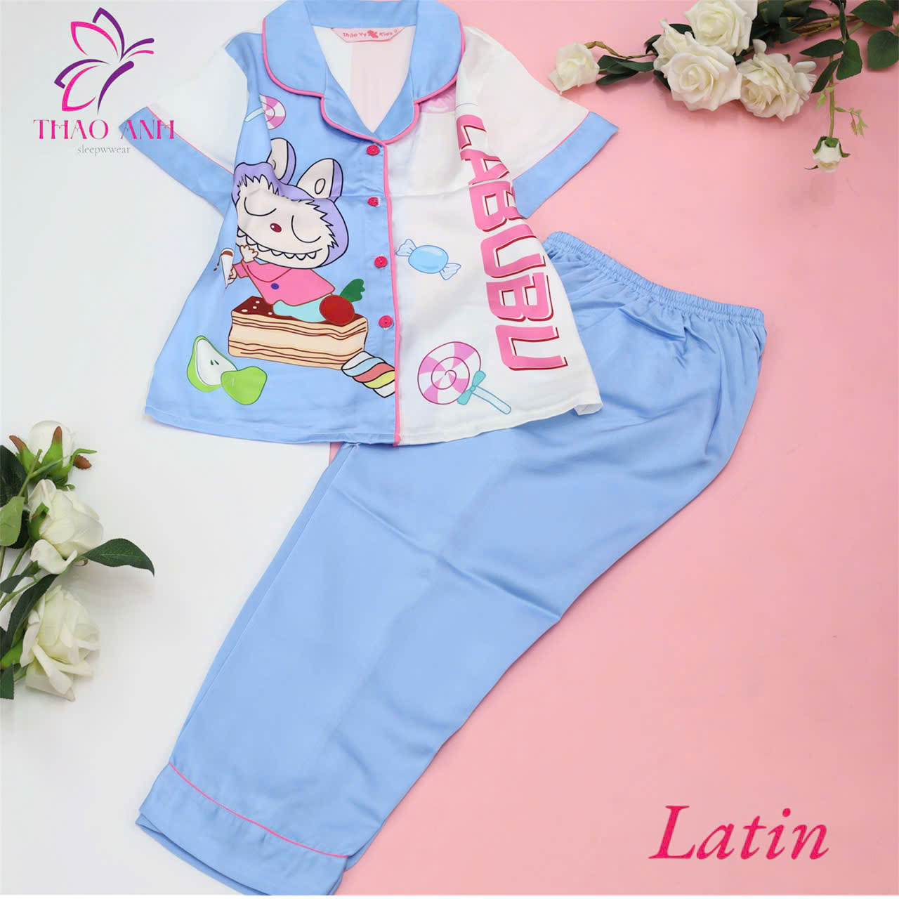Đồ Bộ Trẻ Em Pijama Vải Lụa Cao Cấp Mềm Mại, Mịn Mát, Không Bị Xù Lông Đủ Màu Sắc, Đủ Size