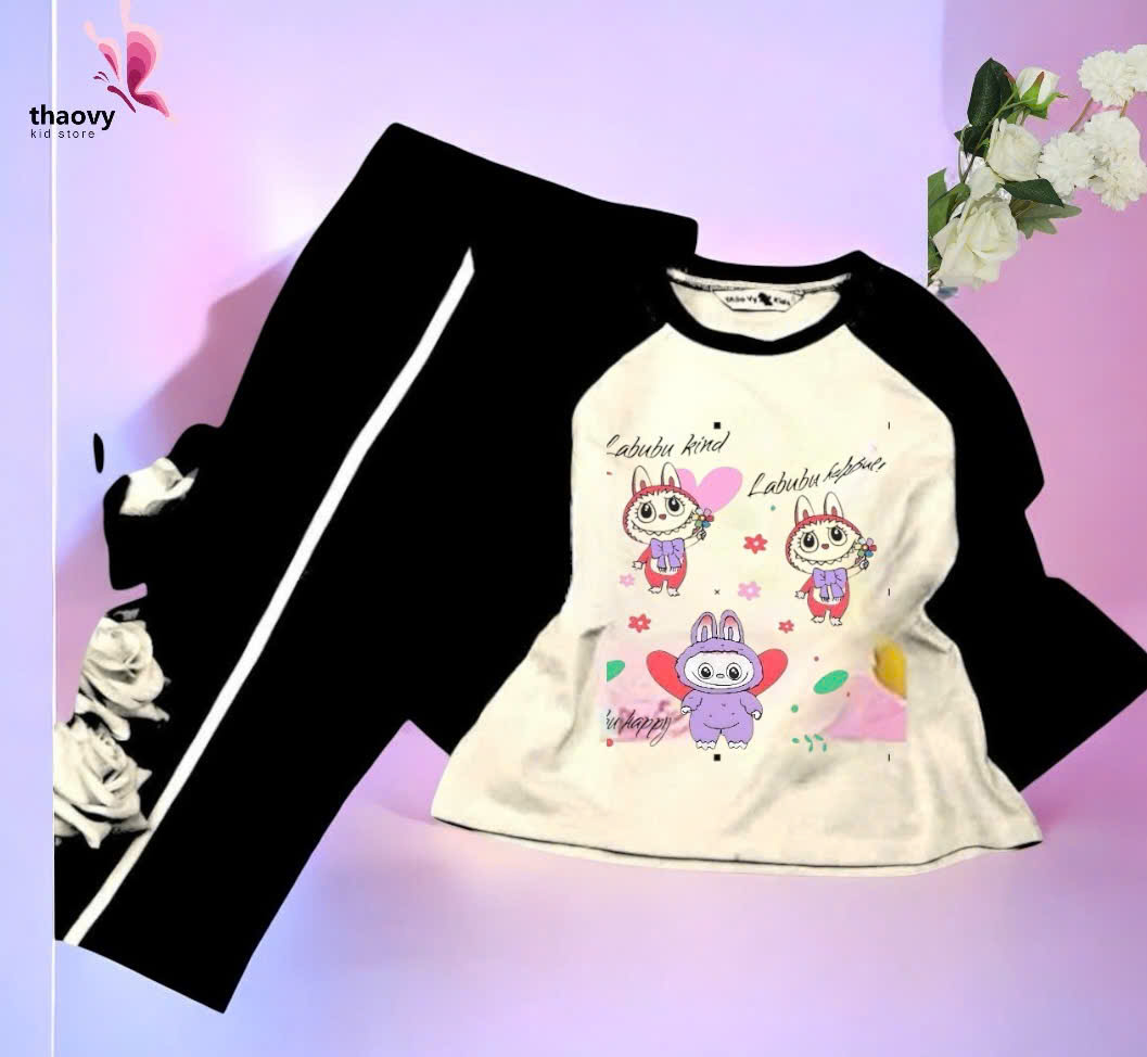 Bộ đồ ngủ pijama tay dài chất Satin mát lạnh đủ size Từ 10kg Đến 55kg - shopThaovy kids