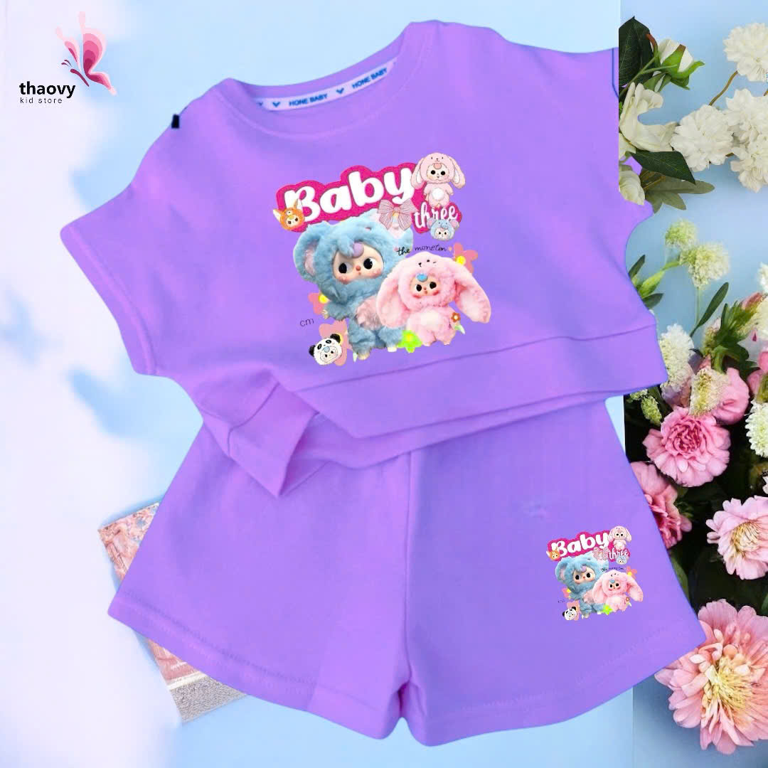 Bộ đồ ngủ pijama tay ngắnchất cotton mát lạnh đủ size Từ 10kg Đến 55kg - shopThaoanh kids