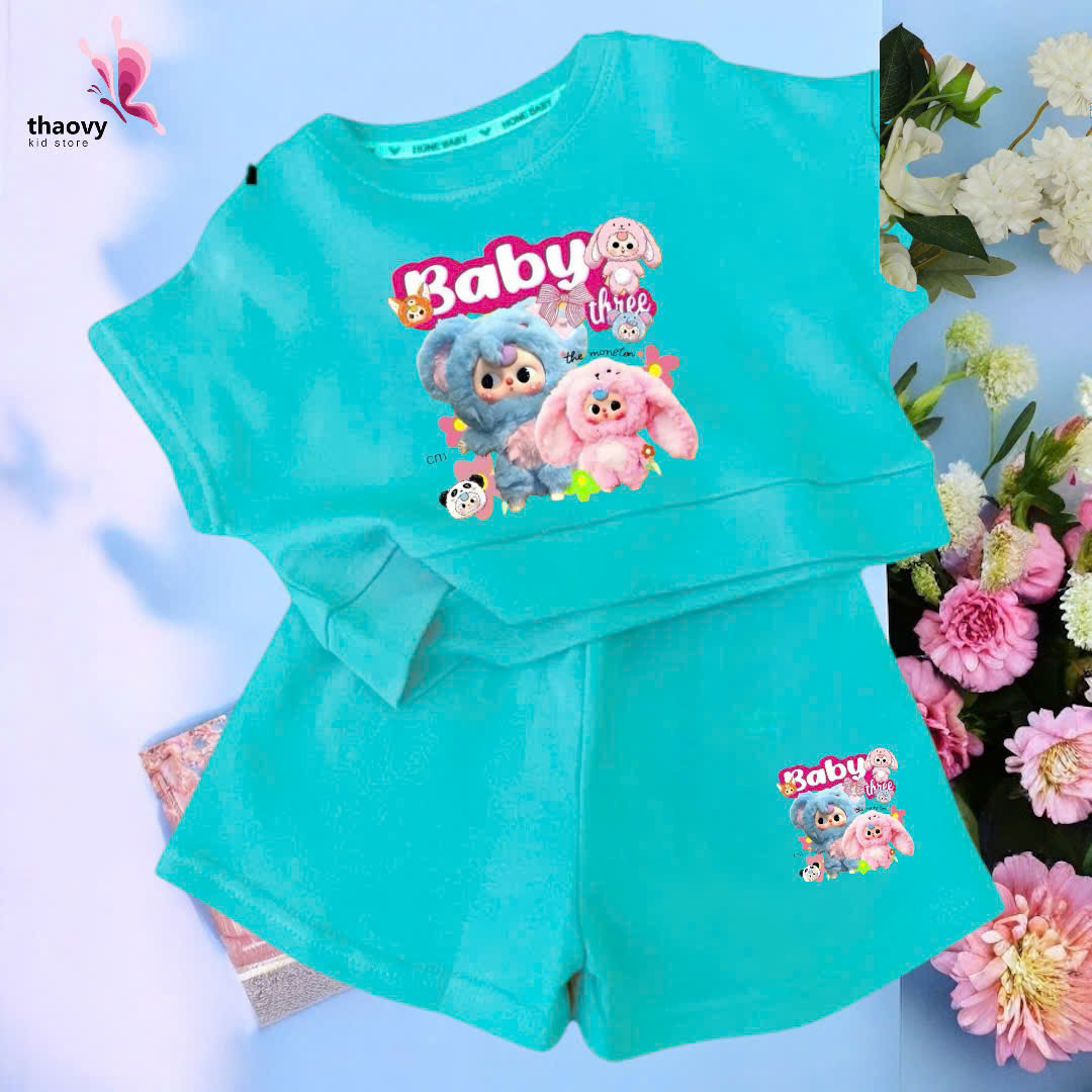 Bộ đồ ngủ pijama tay ngắnchất cotton mát lạnh đủ size Từ 10kg Đến 55kg - shopThaoanh kids