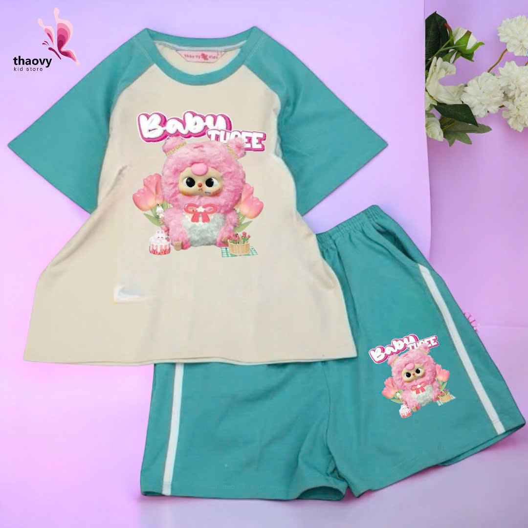 Bộ đồ ngủ pijama tay ngắn - chất cotton mát lạnh đủ size Từ 10kg Đến 55kg - shopThaoanh kids