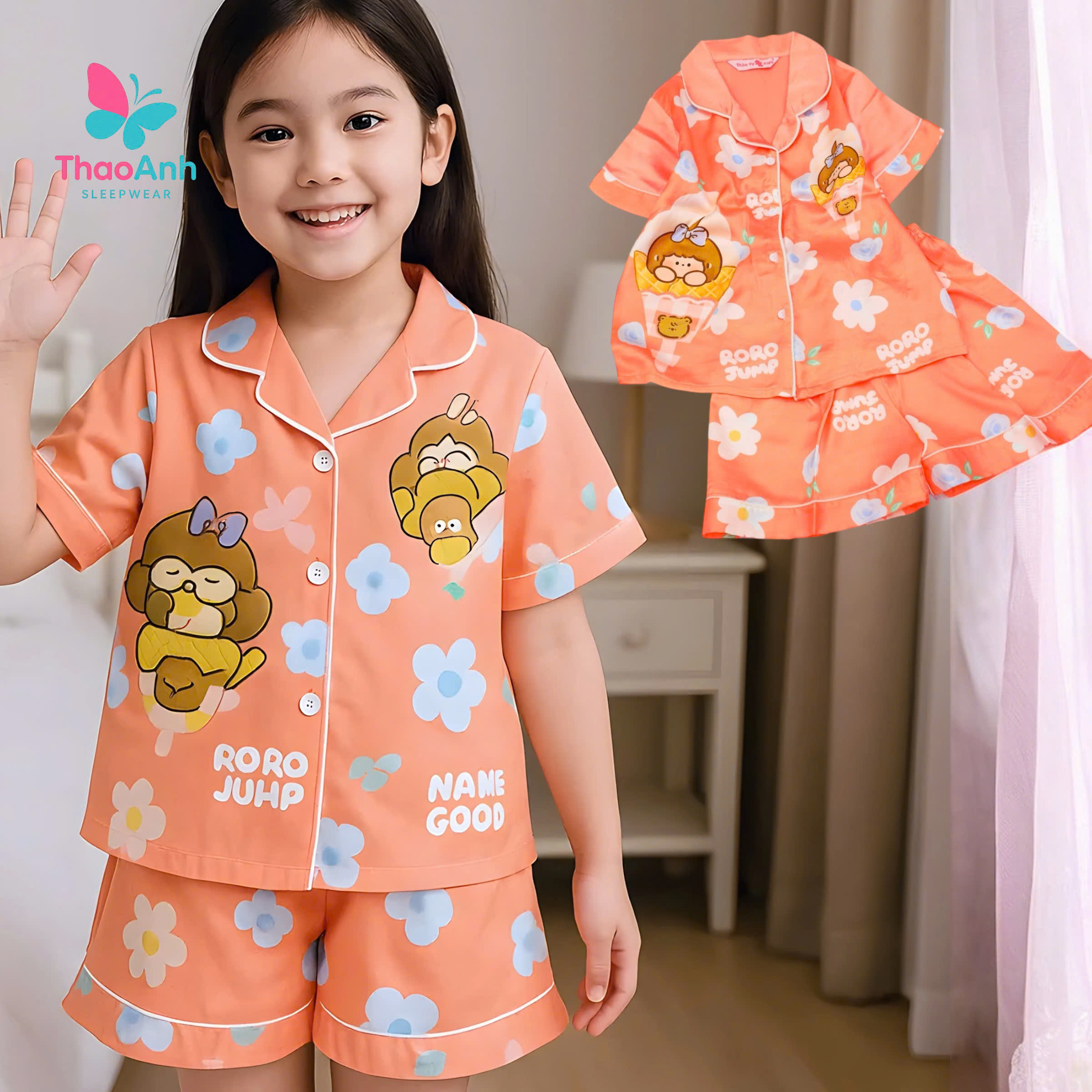 Đồ ngủ bận nhà cho bé gái - Chất vải LATIN cao cấp, mềm mịn, ĐỦ SIZE