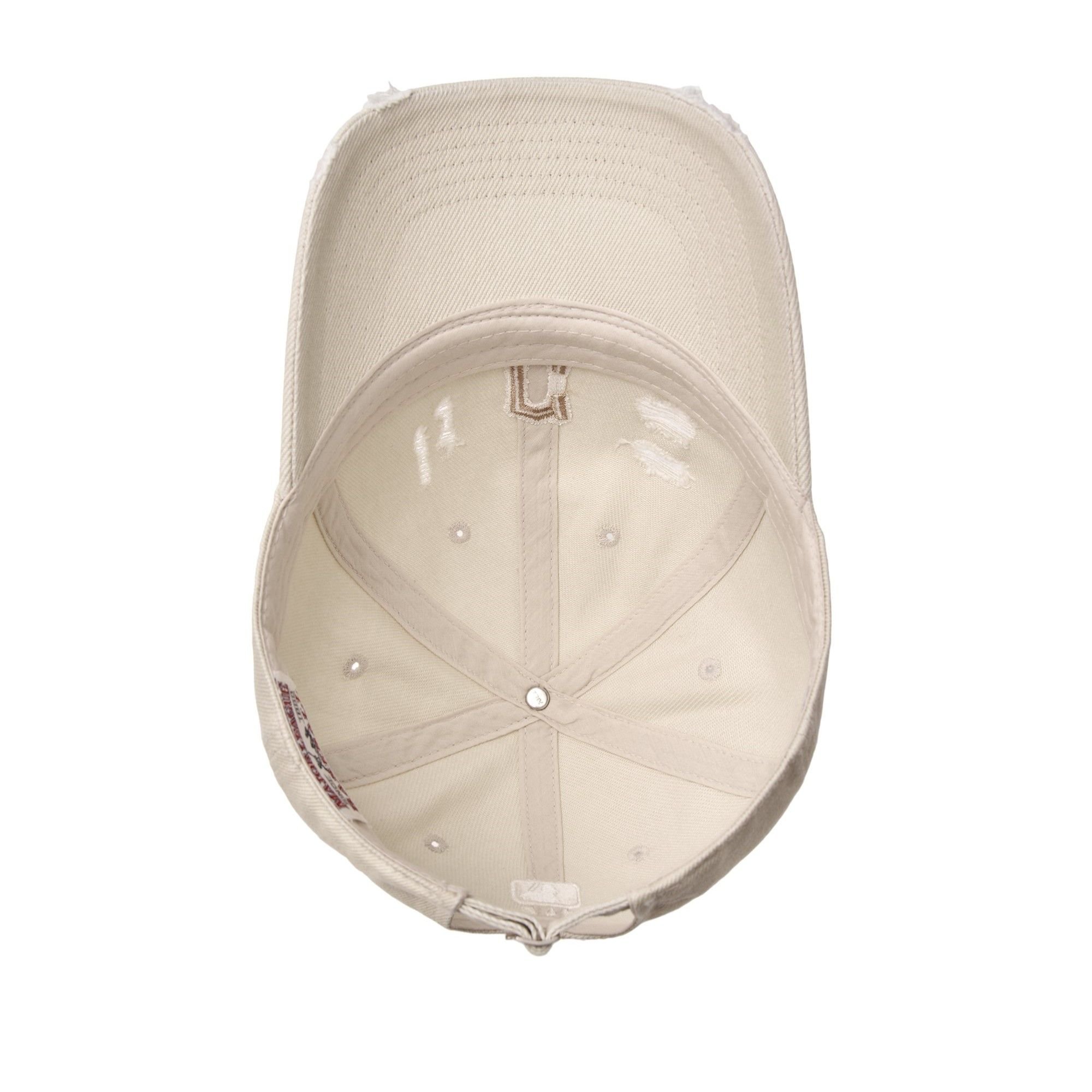 Mũ MLB Jeans Logo Thêu - Trắng