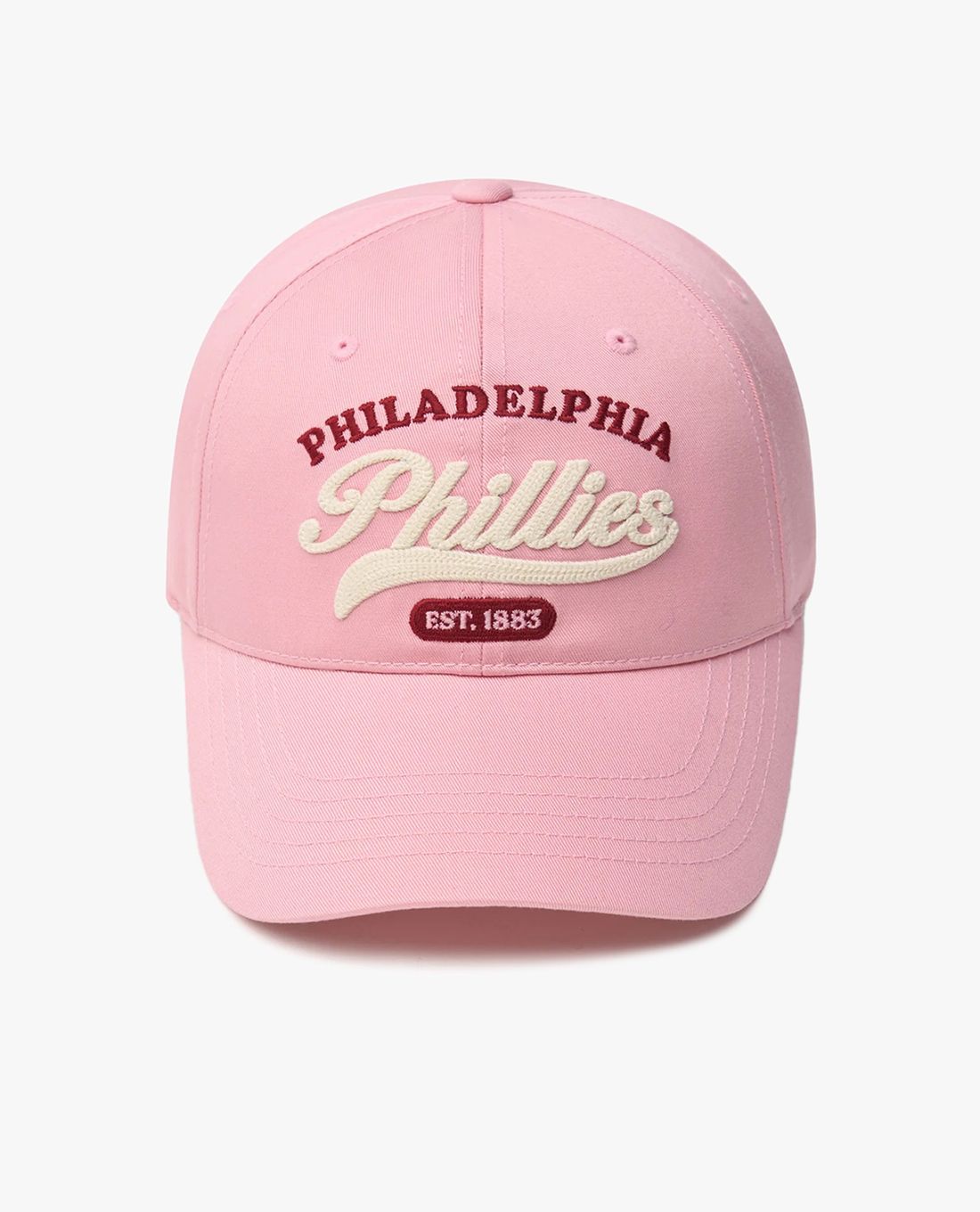 Mũ MLB Chữ Thêu - Hồng
