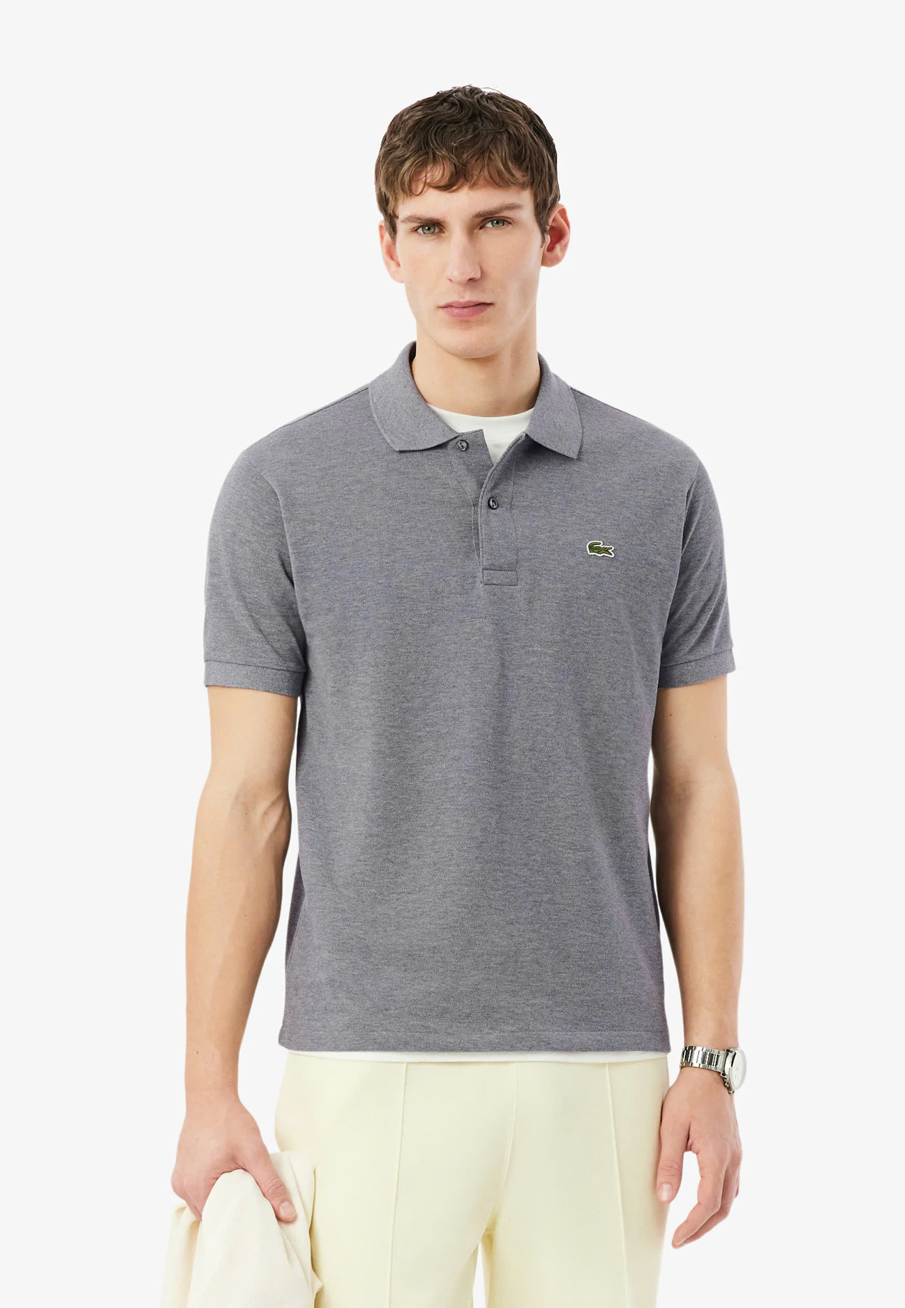 Polo Cá Xám Đậm SlimFit