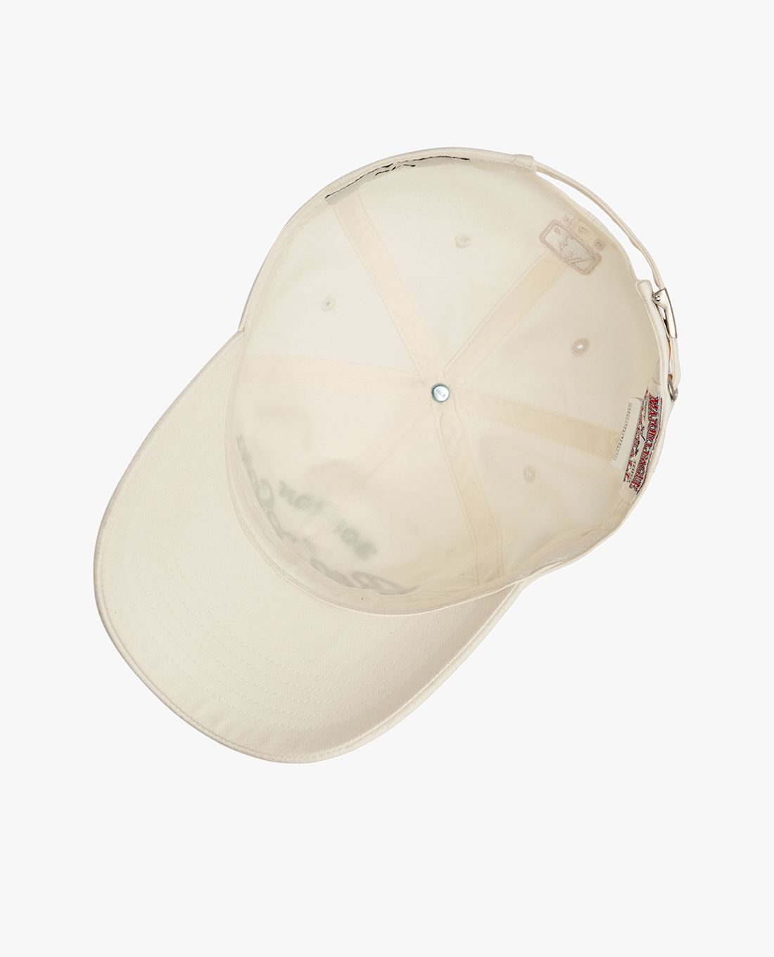 Mũ MLB Chữ Thêu - Trắng