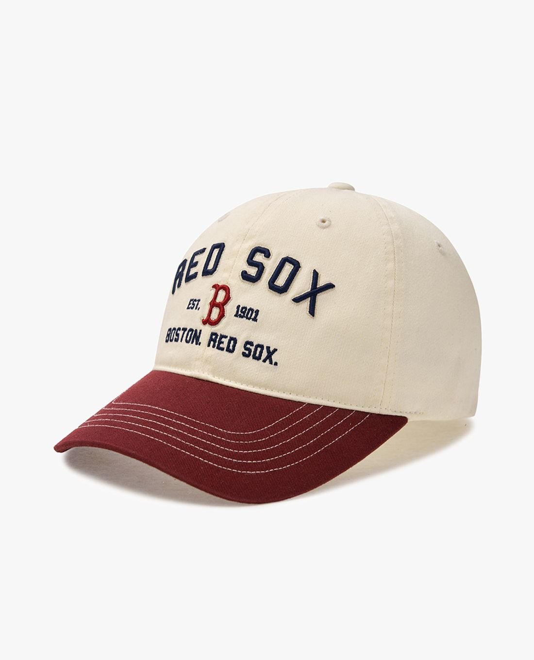 Mũ MLB Letter - Đỏ Kem