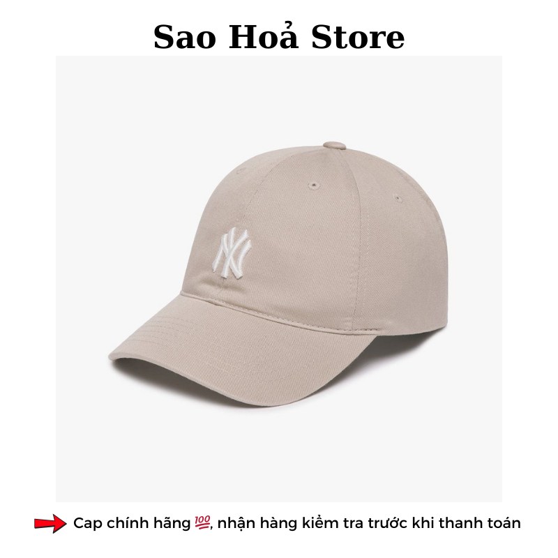 Mũ MLB Logo Nhỏ - Kem