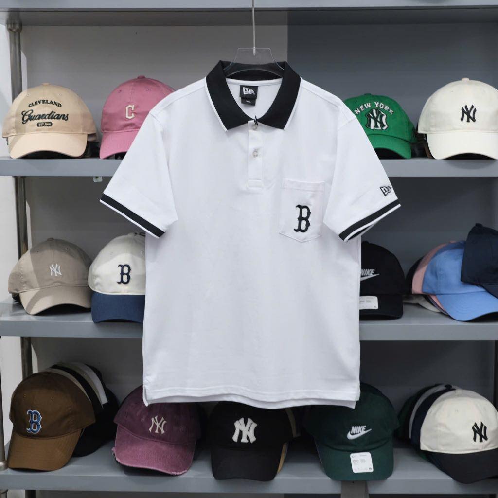 Polo B thêu cổ màu