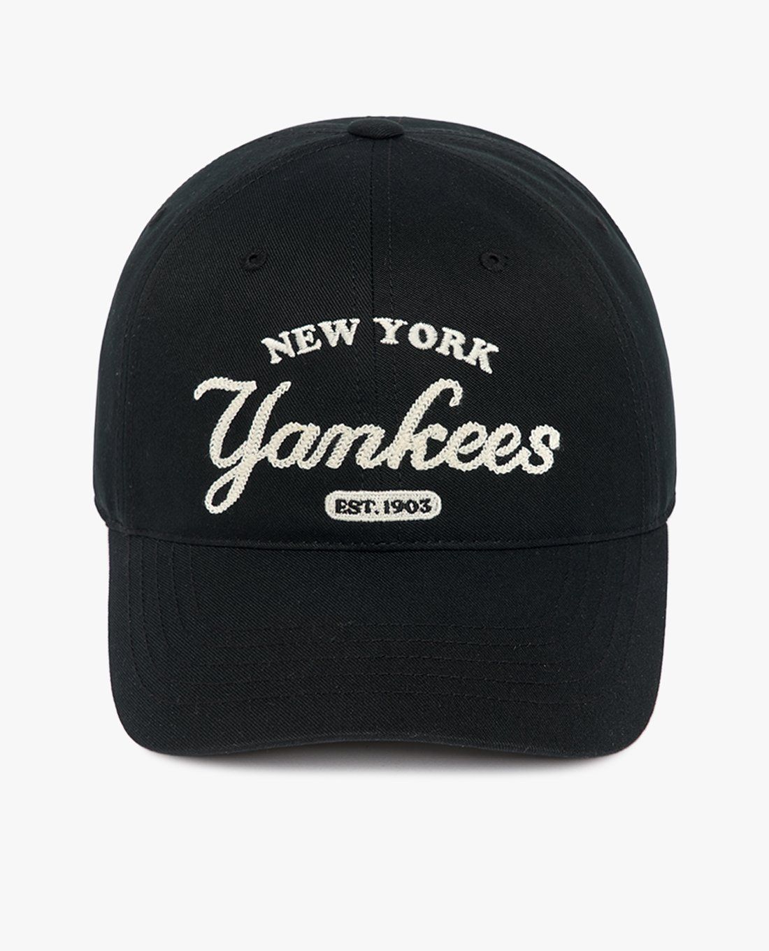 Mũ MLB Chữ Thêu - Đen