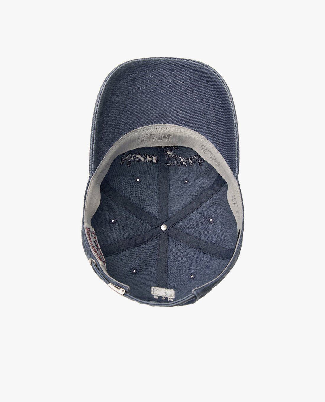 Mũ MLB Jeans Chữ Thêu - Xanh Dương