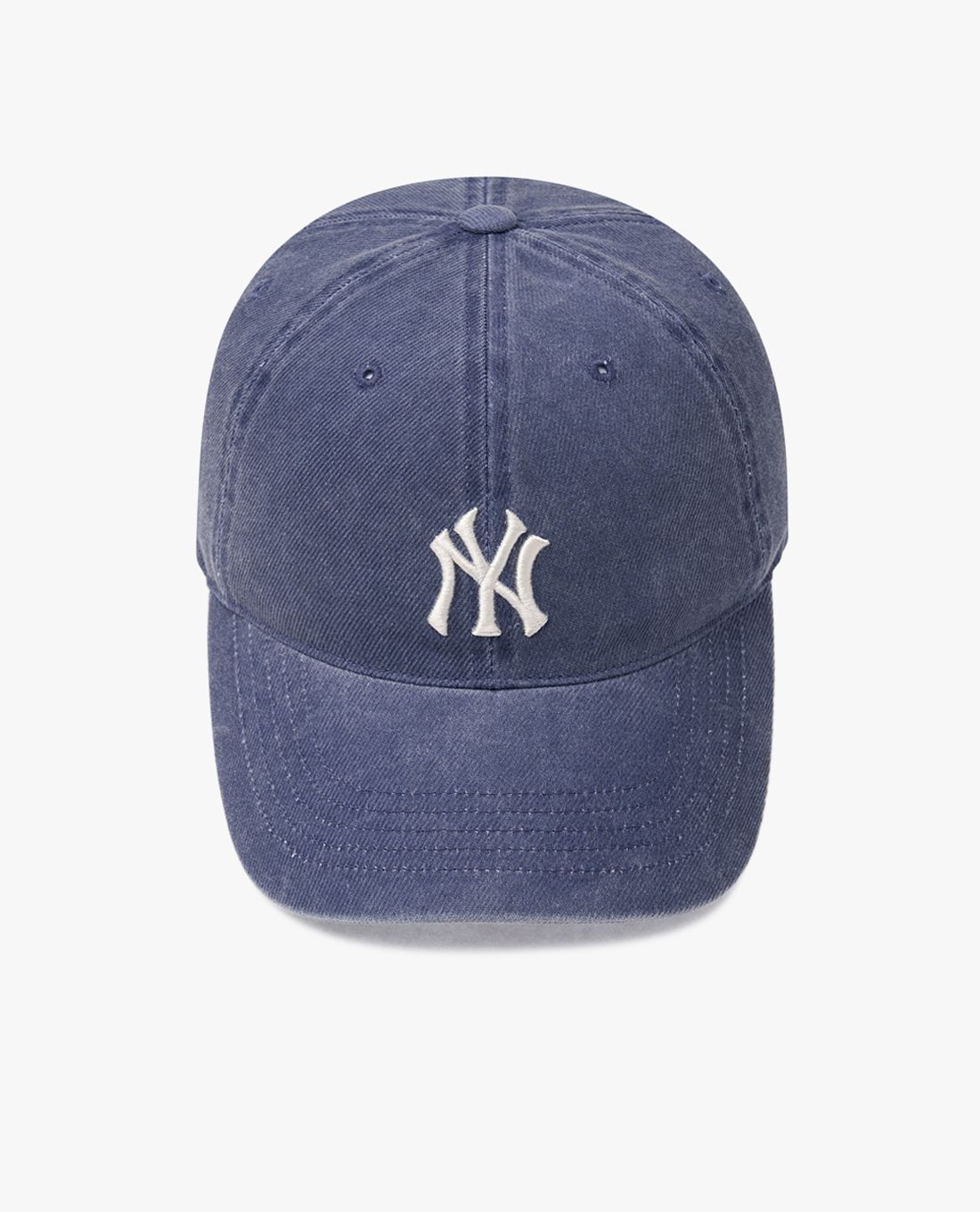 Mũ MLB Jeans Logo Thêu Màu - Xanh Dương