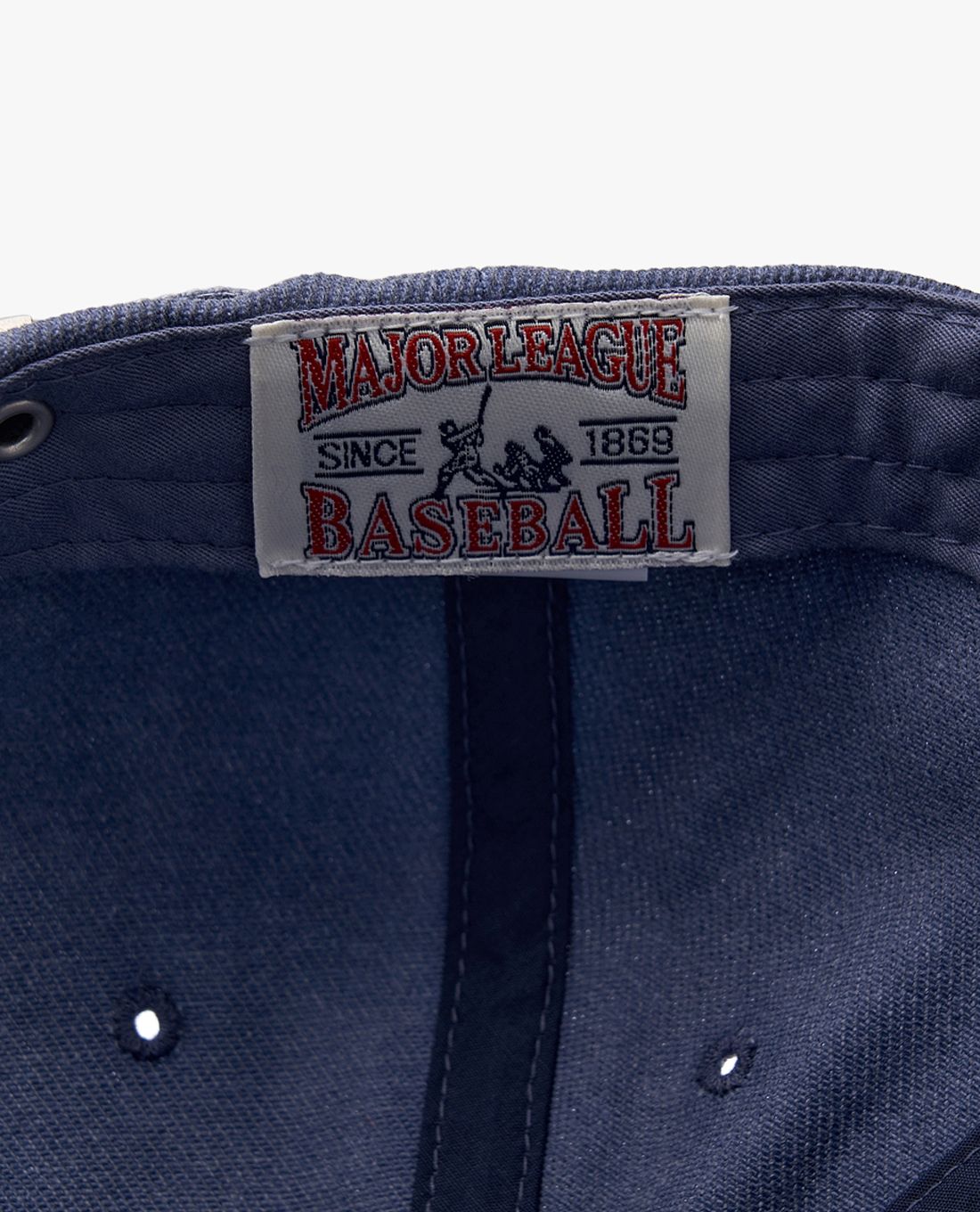 Mũ MLB Jeans Logo Thêu Màu - Xanh Dương