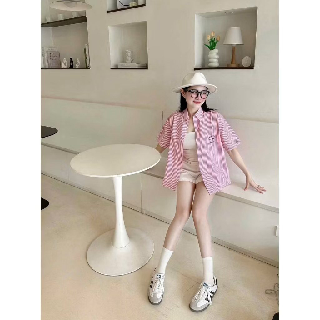 Sơ Mi Sọc Ngắn Tay