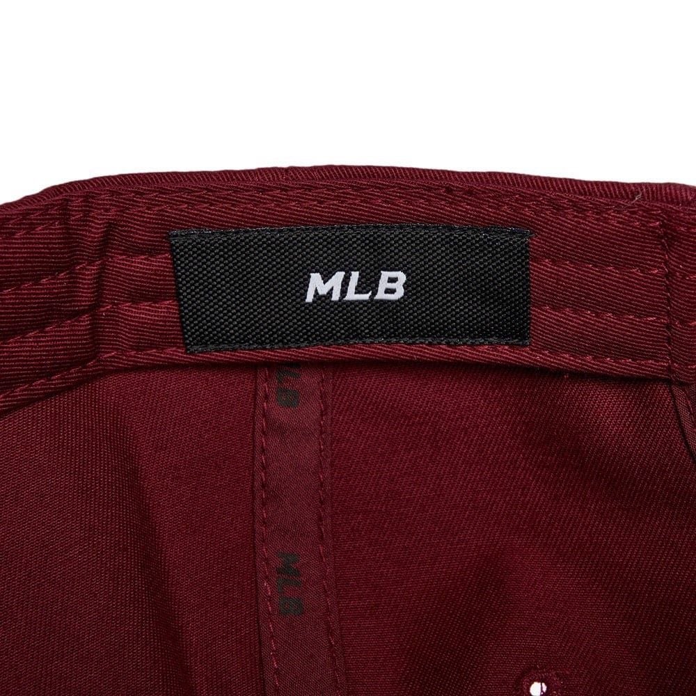 Mũ MLB Logo Nhỏ - Đỏ Mận LA