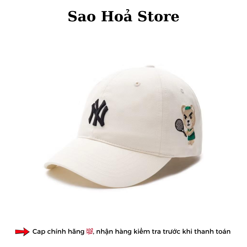 Mũ MLB Gấu - Trắng