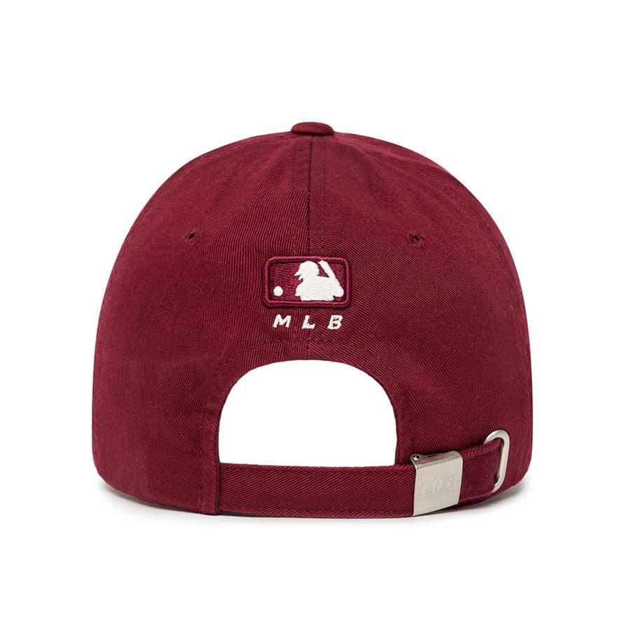 Mũ MLB Logo Nhỏ - Đỏ Mận LA