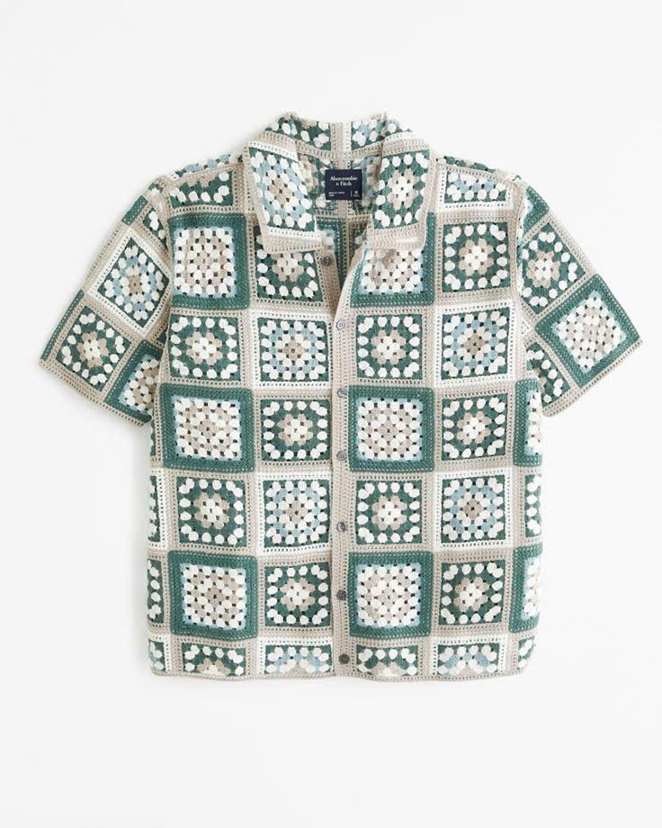 Áo sơ mi móc len hè