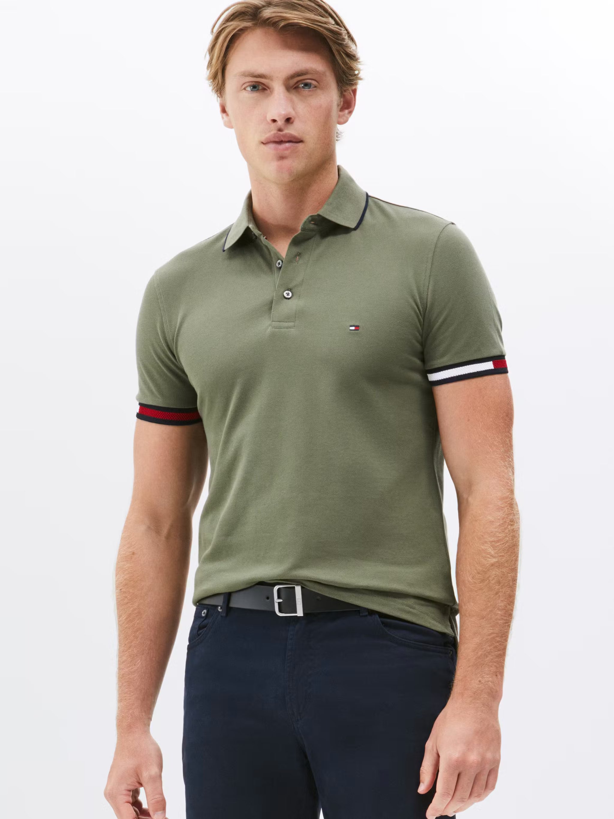 Polo Tôm slim viền tay
