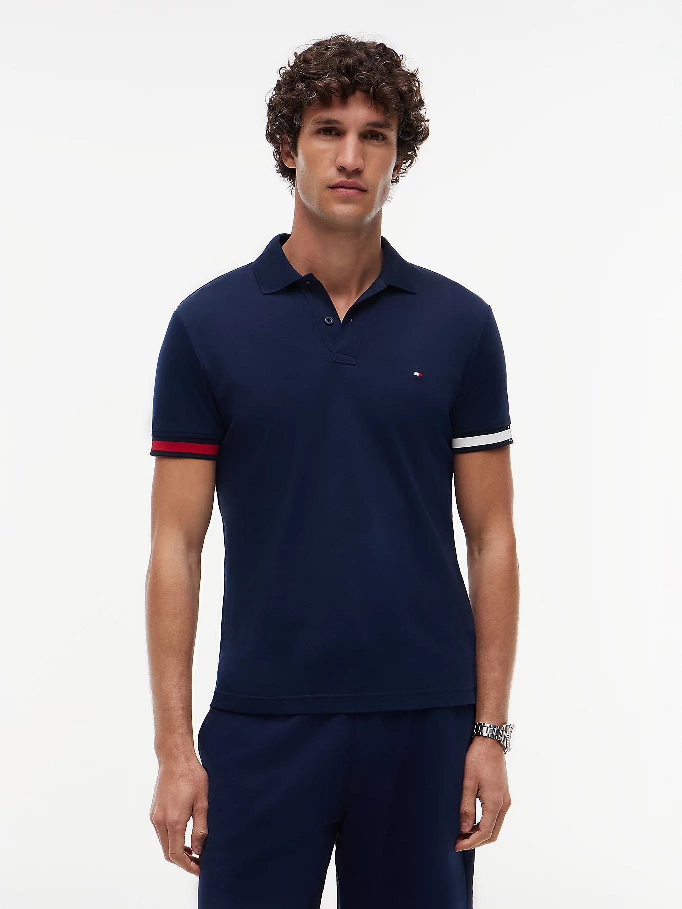 Polo Tôm slim viền tay