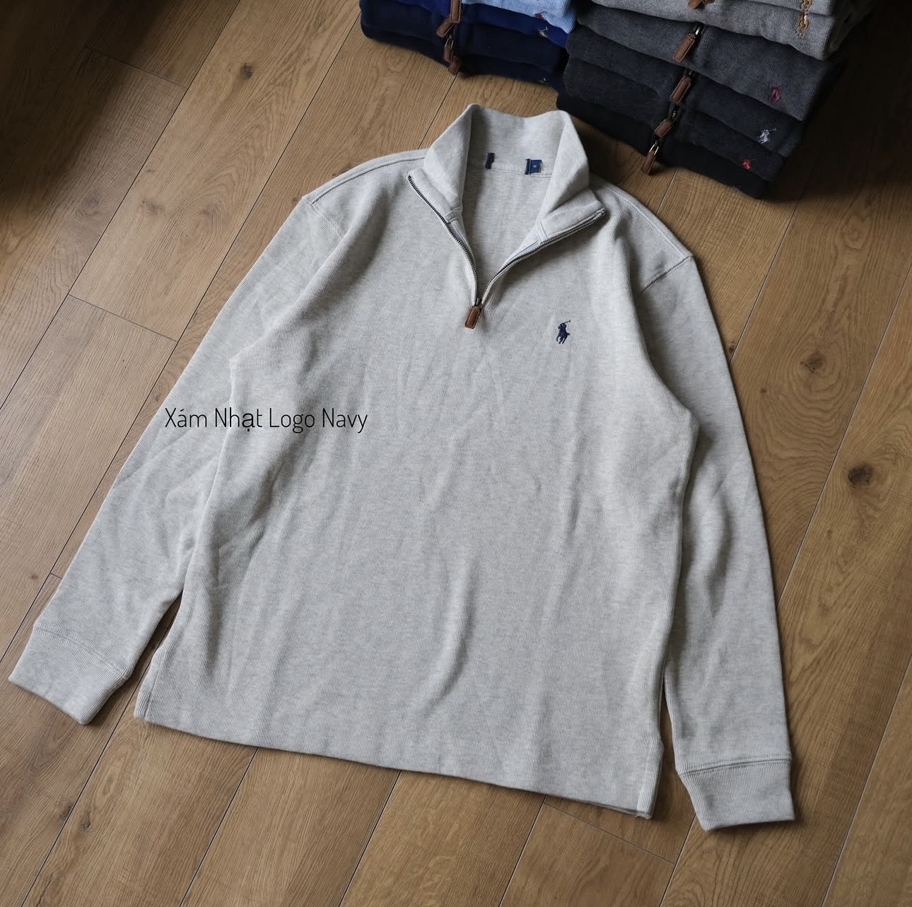 Half zip Ralph Xám