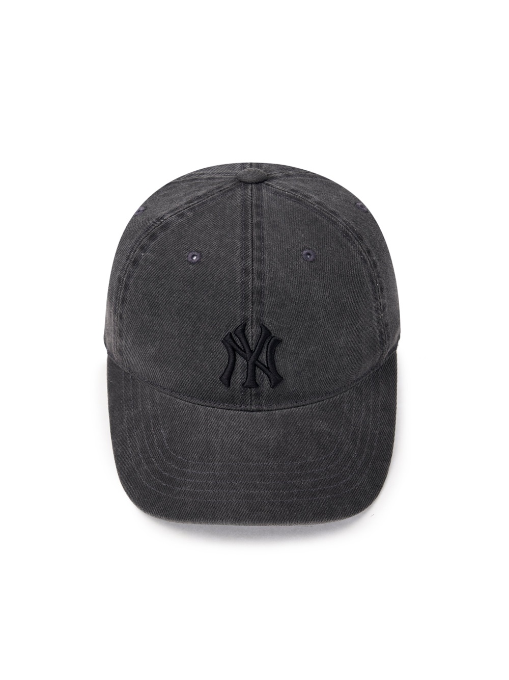 Mũ MLB Jeans Logo Thêu Màu - Đen