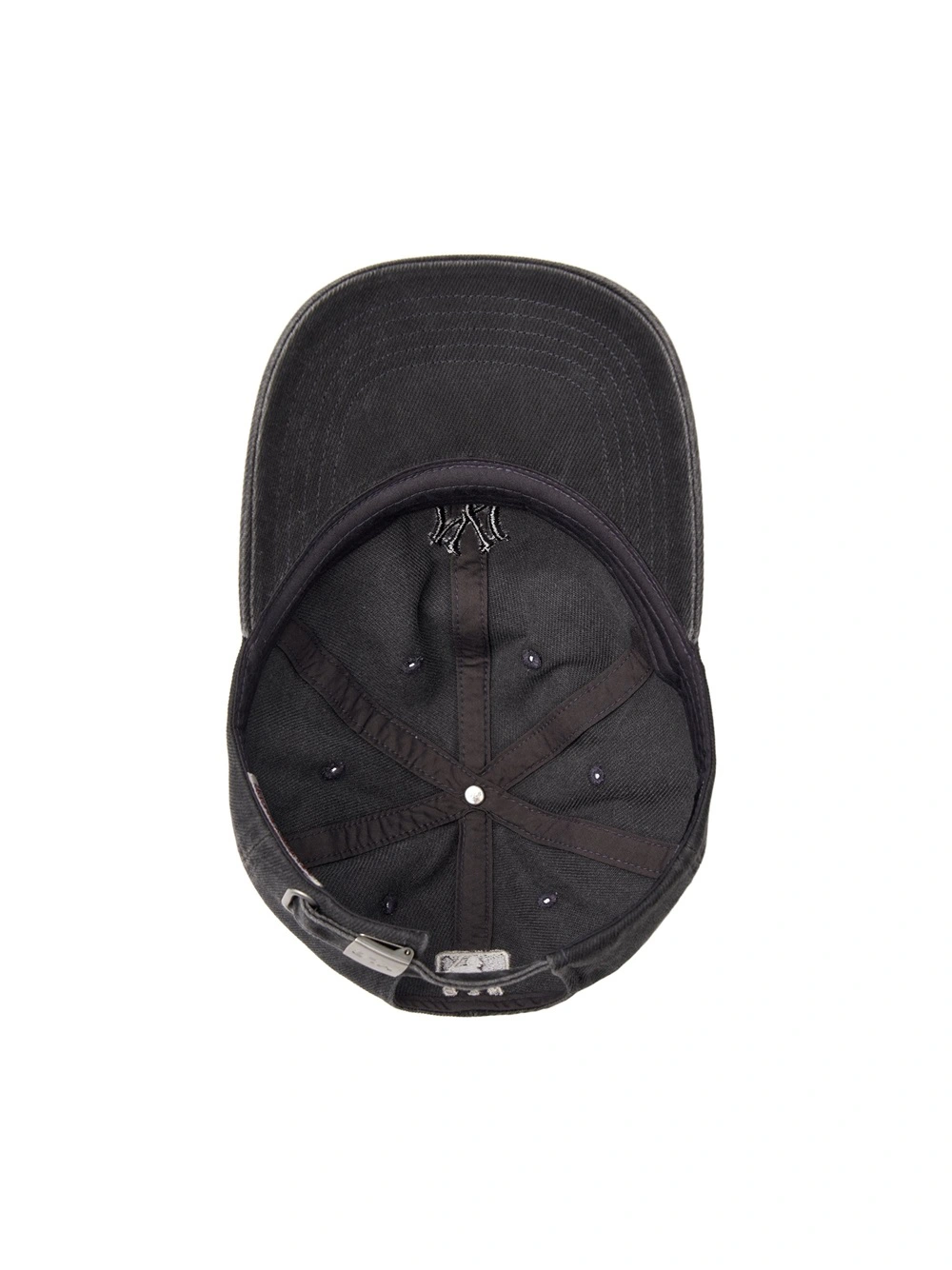 Mũ MLB Jeans Logo Thêu Màu - Đen