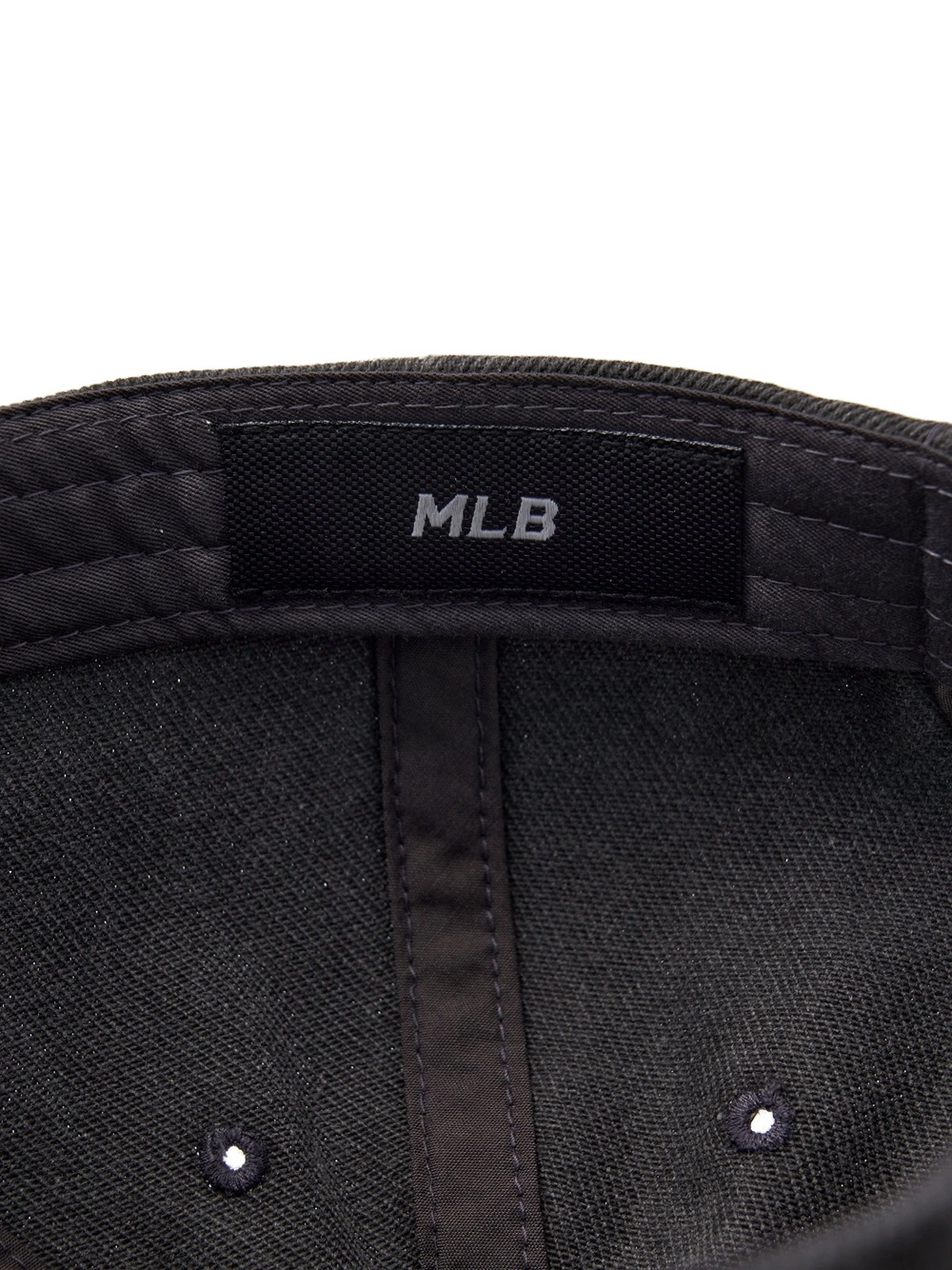 Mũ MLB Jeans Logo Thêu Màu - Đen