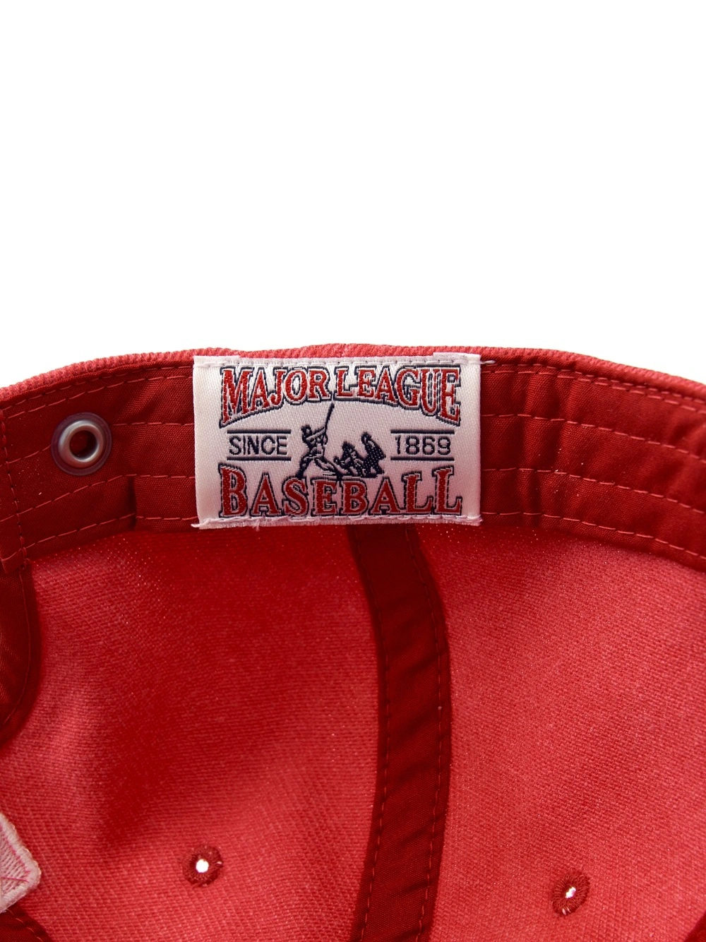 Mũ Jeans Varsity Vintage - Đỏ